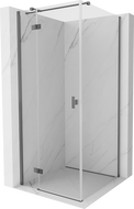 Mexen Mist-H T cabine de douche pivotante gauche 70 x 70 cm, transparent, chrome - 8A5T-070-070-01-00-L