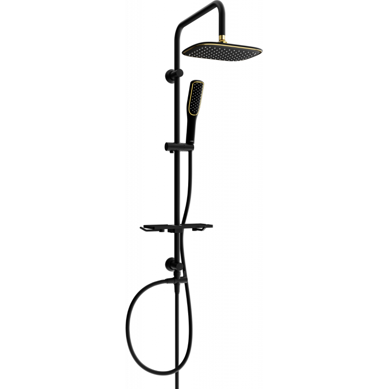 Mexen T49 colonne de douche, noir/or - 798494993-75