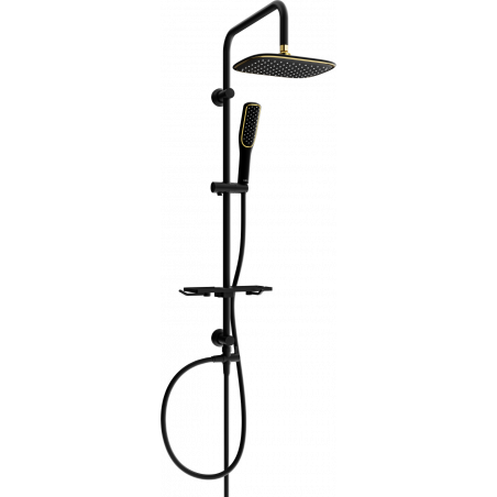 Mexen T49 colonne de douche, noir/or - 798494993-75