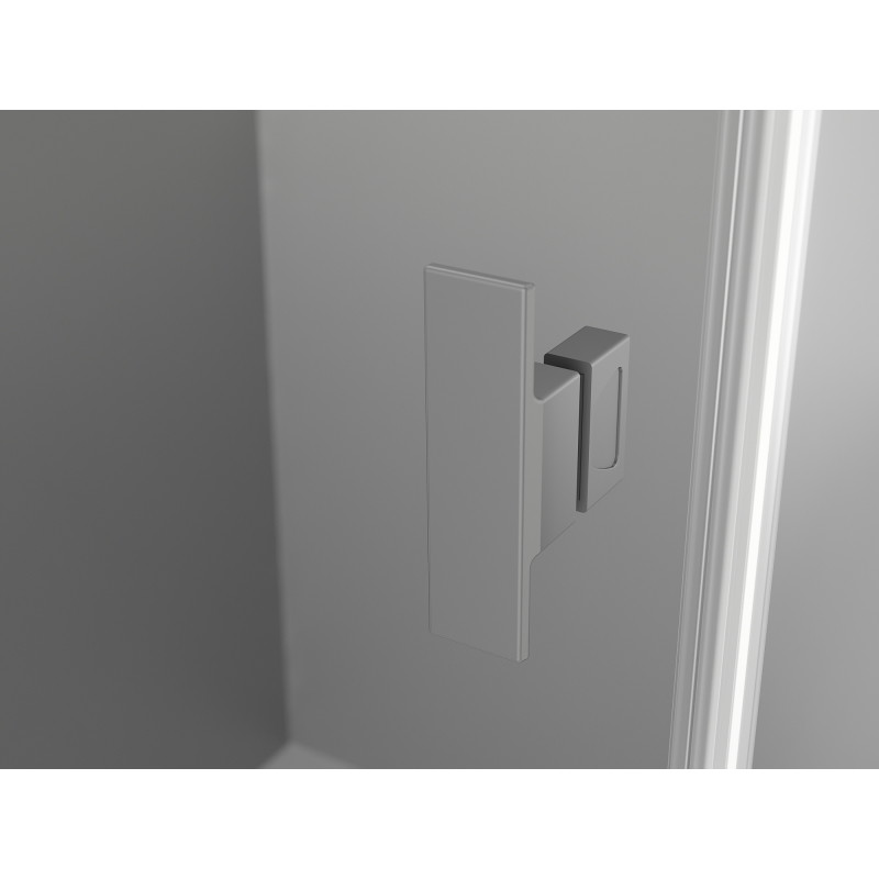 Mexen Mist-H T cabine de douche pivotante droite 90 x 80 cm, transparent, gun metal - 8A5T-090-080-95-00-P