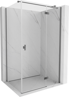 Mexen Mist-H T cabine de douche pivotante droite 90 x 80 cm, transparent, gun metal - 8A5T-090-080-95-00-P