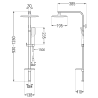 Mexen Q49 colonne de douche, noir/or - 798494995-75