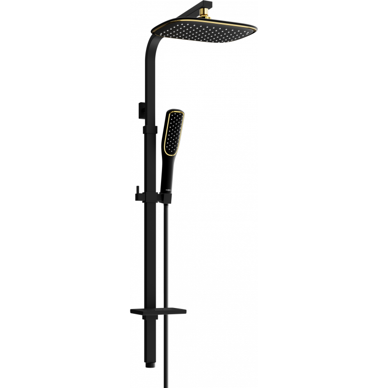 Mexen Q49 colonne de douche, noir/or - 798494995-75