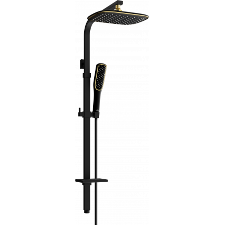 Mexen Q49 colonne de douche, noir/or - 798494995-75