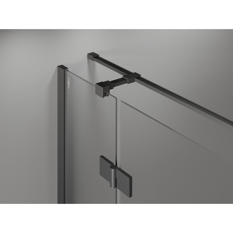 Mexen Mist-H T cabine de douche pivotante droite 90 x 120 cm, transparent, métal canon - 8A5T-090-120-95-00-P