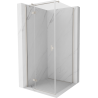 Mexen Mist-H T cabine de douche pivotante gauche 75 x 75 cm, transparent, nickel brossé - 8A5T-075-075-97-00-L