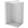 Mexen Mist-H T cabine de douche battante gauche 85 x 80 cm, transparent, nickel brossé - 8A5T-085-080-97-00-L