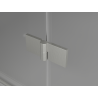 Mexen Mist-H T cabine de douche pivotante droite 80 x 70 cm, transparent, nickel brossé - 8A5T-080-070-97-00-P