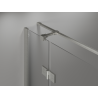 Mexen Mist-H T cabine de douche pivotante droite 80 x 70 cm, transparent, nickel brossé - 8A5T-080-070-97-00-P