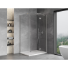 Mexen Mist-H T cabine de douche pivotante droite 80 x 70 cm, transparent, nickel brossé - 8A5T-080-070-97-00-P