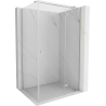 Mexen Mist-H T cabine de douche pivotante droite 80 x 70 cm, transparent, nickel brossé - 8A5T-080-070-97-00-P