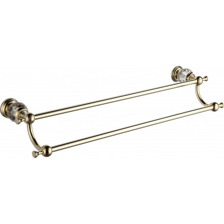 Mexen Estela porte-serviettes double, doré - 7011525-50