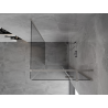 Mexen Mist-H T cabine de douche à charnière droite 100 x 100 cm, transparent, nickel brossé - 8A5T-100-100-97-00-P