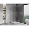 Mexen Mist-H T cabine de douche pivotante droite 110 x 110 cm, transparent, nickel brossé - 8A5T-110-110-97-00-P