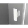 Mexen Mist-H Duo cabine de douche pivotante gauche 90 x 75 cm, transparent, blanc - 8A5-090L-075P-20-00