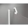 Mexen Mist-H Duo cabine de douche pivotante gauche 90 x 75 cm, transparent, blanc - 8A5-090L-075P-20-00