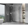 Mexen Mist-H Duo cabine de douche pivotante gauche 90 x 75 cm, transparent, blanc - 8A5-090L-075P-20-00