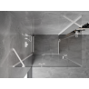 Mexen Mist-H Duo cabine de douche pivotante gauche 90 x 75 cm, transparent, blanc - 8A5-090L-075P-20-00