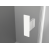 Mexen Mist-H Duo cabine de douche pivotante gauche 110 x 90 cm, transparent, blanc - 8A5-110L-090P-20-00