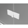 Mexen Mist-H Duo cabine de douche pivotante gauche 110 x 90 cm, transparent, blanc - 8A5-110L-090P-20-00