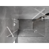 Mexen Mist-H Duo cabine de douche pivotante gauche 110 x 90 cm, transparent, blanc - 8A5-110L-090P-20-00