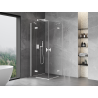 Mexen Mist-H Duo cabine de douche à charnière 105 x 105 cm, transparent, blanc - 8A5-105L-105P-20-00