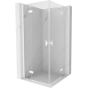 Mexen Mist-H Duo cabine de douche à charnière 105 x 105 cm, transparent, blanc - 8A5-105L-105P-20-00
