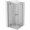 Mexen Mist-H Cabine de douche à charnières Duo 70 x 70 cm, transparent, gris arme brossé - 8A5-070L-070P-66-00