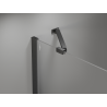Mexen Mist-H Duo cabine de douche pivotante droite 70 x 80 cm, transparent, gris canon brossé - 8A5-070L-080P-66-00