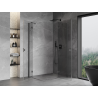 Mexen Mist-H Duo cabine de douche pivotante droite 70 x 80 cm, transparent, gris canon brossé - 8A5-070L-080P-66-00
