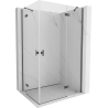 Mexen Mist-H Cabine de douche pivotante duo côté droit 70 x 90 cm, transparent, gris pistolet brossé - 8A5-070L-090P-66-00