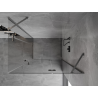 Mexen Mist-H Cabine de douche pivotante Duo à droite 75 x 90 cm, transparent, gris acier brossé - 8A5-075L-090P-66-00