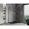 Mexen Mist-H Cabine de douche pliante duo côté droit 85 x 90 cm, transparent, gris pistolet brossé - 8A5-085L-090P-66-00