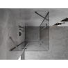 Mexen Mist-H Duo cabine de douche battante 75 x 75 cm, transparent, métal gun - 8A5-075L-075P-95-00