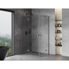Mexen Mist-H Cabine de douche Duo pivotante gauche 90 x 75 cm, transparente, métal canon - 8A5-090L-075P-95-00