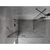 Mexen Mist-H Cabine de douche Duo pivotante gauche 90 x 75 cm, transparente, métal canon - 8A5-090L-075P-95-00