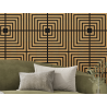 Mexen Linea 02 panneau mural acoustique 60 x 60 cm (4 pièces), feutre 9 mm, placage technique, Chêne Classique