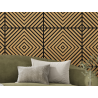 Mexen Linea 03 panneau mural acoustique 60 x 60 cm (4pcs), feutre 9 mm, placage technique, Chêne Classic - S110-60607-03-041