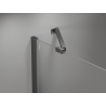 Mexen Mist-H Duo cabine de douche pivotante droite 85 x 90 cm, transparent, métal canon - 8A5-085L-090P-95-00