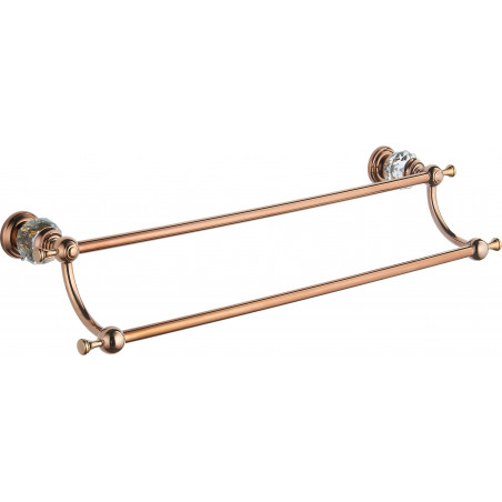 Mexen Estela porte-serviettes double, or rose - 7011525-60