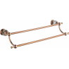 Mexen Estela porte-serviettes double, or rose - 7011525-60