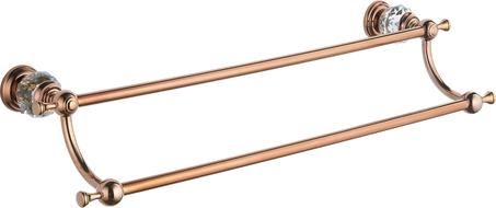 Mexen Estela porte-serviettes double, or rose - 7011525-60