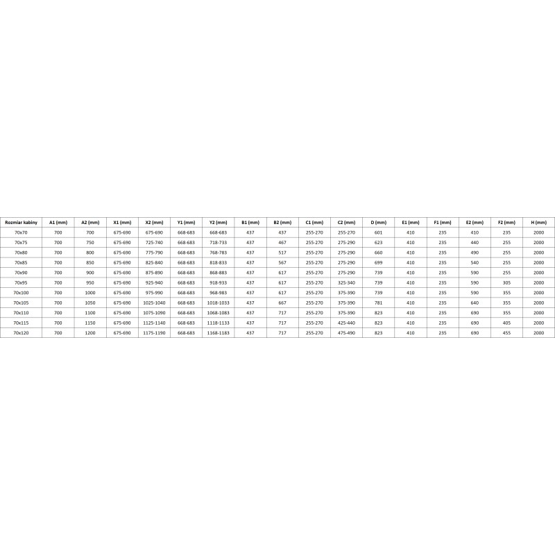 Mexen Mist-H Duo cabine de douche pliante 70 x 70 cm, transparent, chrome - 8A5-070L-070P-01-00