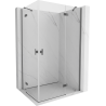 Mexen Mist-H Duo cabine de douche pliante 70 x 70 cm, transparent, chrome - 8A5-070L-070P-01-00