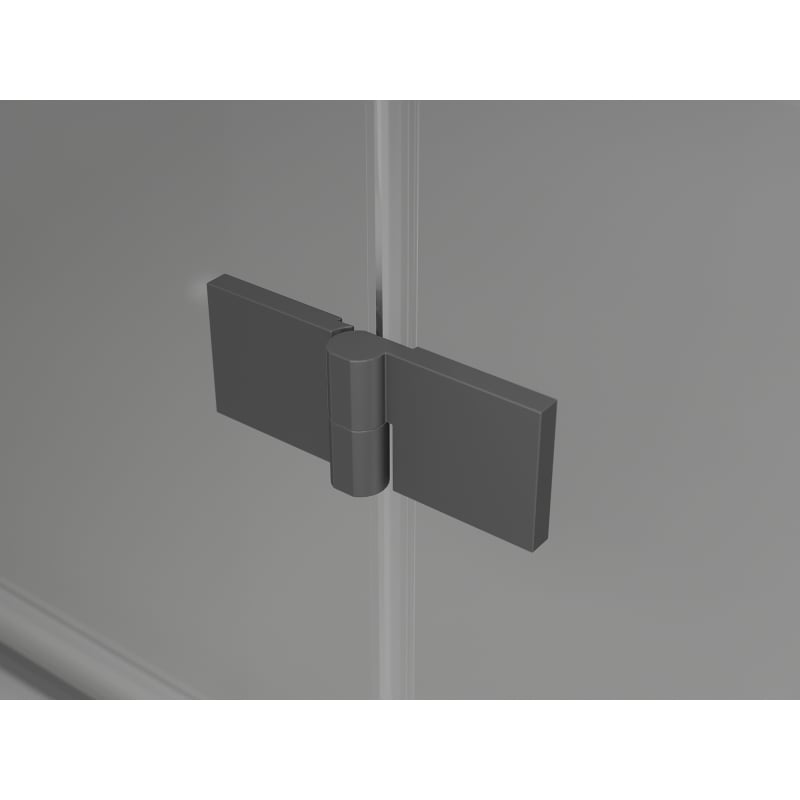 Mexen Mist-H Duo cabine de douche pivotante 110 x 110 cm, transparent, gun metal - 8A5-110L-110P-95-00
