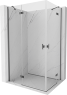 Mexen Mist-H Duo cabine de douche pliante 70 x 70 cm, transparent, chrome - 8A5-070L-070P-01-00
