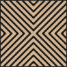 Mexen Linea 01 panneau mural acoustique 60 x 60 cm (4 pièces), feutre 9 mm, placage technique, Chêne Blanchi