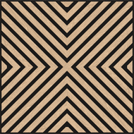 Mexen Linea 01 panneau mural acoustique 60 x 60 cm (4 pièces), feutre 9 mm, placage technique, Chêne Blanchi