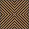 Mexen Linea 01 panneau mural acoustique 60 x 60 cm (4 pièces), feutre 9 mm, placage technique, Chêne Classic