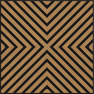 Mexen Linea 01 panneau mural acoustique 60 x 60 cm (4 pièces), feutre 9 mm, placage technique, Chêne Classic